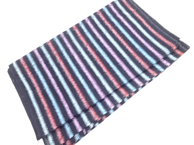 JAPANESE KIMONO / ANTIQUE FABRIC CLOTH / COTTON / STRIPE